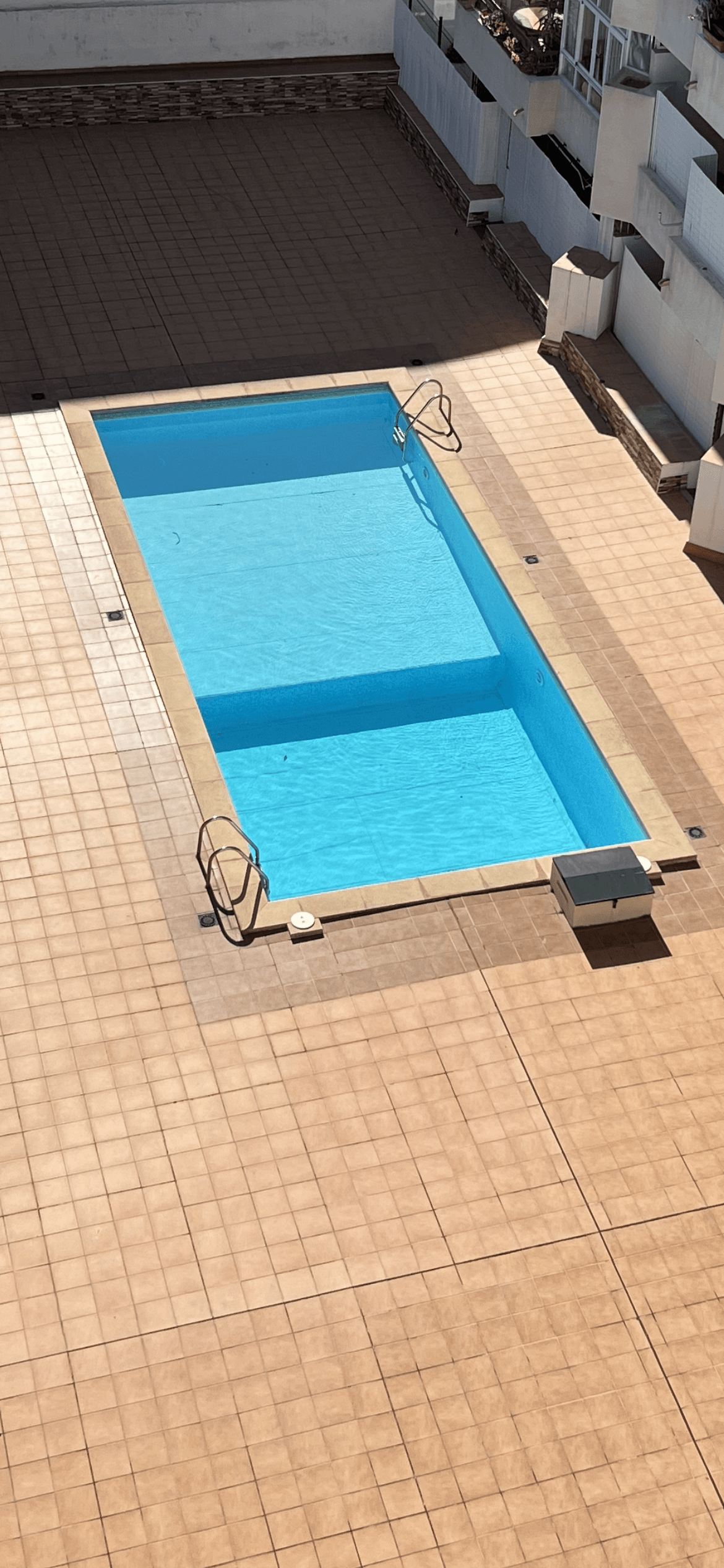 Poolområdet sett uppifrån